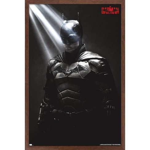 Trends International Dc Comics Movie The Batman - The Batman Framed Wall  Poster Prints Mahogany Framed Version 