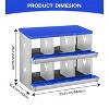 Chicken Nesting Boxes, Two-Tier Metal Chicken Egg Laying Box,Large Vented Holes for Egg Collection - 3 of 4
