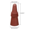 Unique Bargains Silicone Unbreakable Reusable Beverage Wine Caps 4 Pcs - 2 of 3