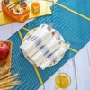 Itopfox 50 Pack Pre Rolled Silver Plastic Cutlery Set with Forks, Knives, Spoons & Napkins, Disposable for Party, Wedding & Events - 3 of 4