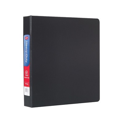 Staples Heavy Duty 1 1/2" 3-Ring Non-View Binder Black (24650) 56238-CC/24650