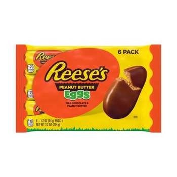 Reese's Milk Chocolate Peanut Butter Eggs Easter Candy - 6ct/7.2oz