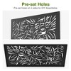Wooakway 72"H 47"W Outdoor Metal Garden Trellis Privacy Screen Lattice Panel Indoor Room Divider - 4 of 4