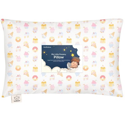 KeaBabies Toddler Pillow with Pillowcase, 13X18 Soft Organic Cotton Toddler Pillows for Sleeping, Kids Travel Pillow Age 2-5