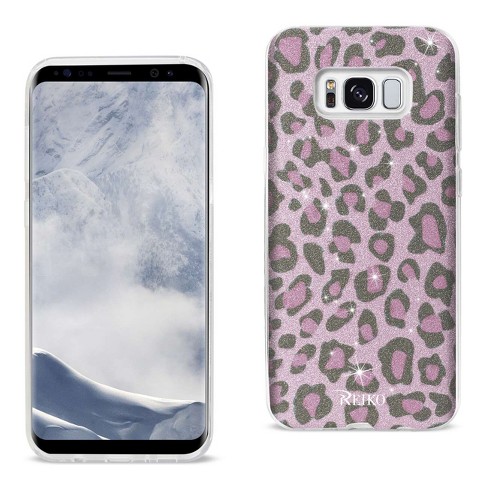 Reiko Samsung Galaxy S8/ Sm Shine Glitter Shimmer Leopard Hybrid Case In  Pink : Target