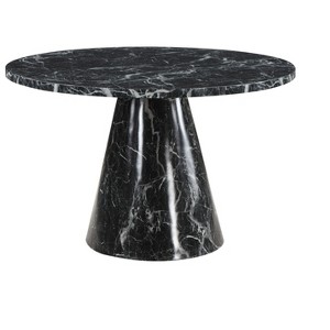 Sapphtopaz Round Dining Table Kitchen Table Wooden Dining Table for 4 with Sturdy Pedestal - 1 of 4