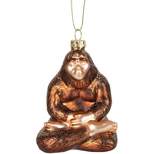 Accoutrements Enlightened Bigfoot Hand-Blown Glass Holiday Ornament