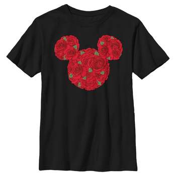 Boy's Disney Mickey Mouse Rose Silhouette T-Shirt