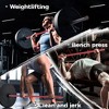 7FT Barbell Weight Bar, 1500lbs Capacity Straight Weight Bar with 2 Collars, Training Bar For Weightlifting and Powerlifting - 4 of 4