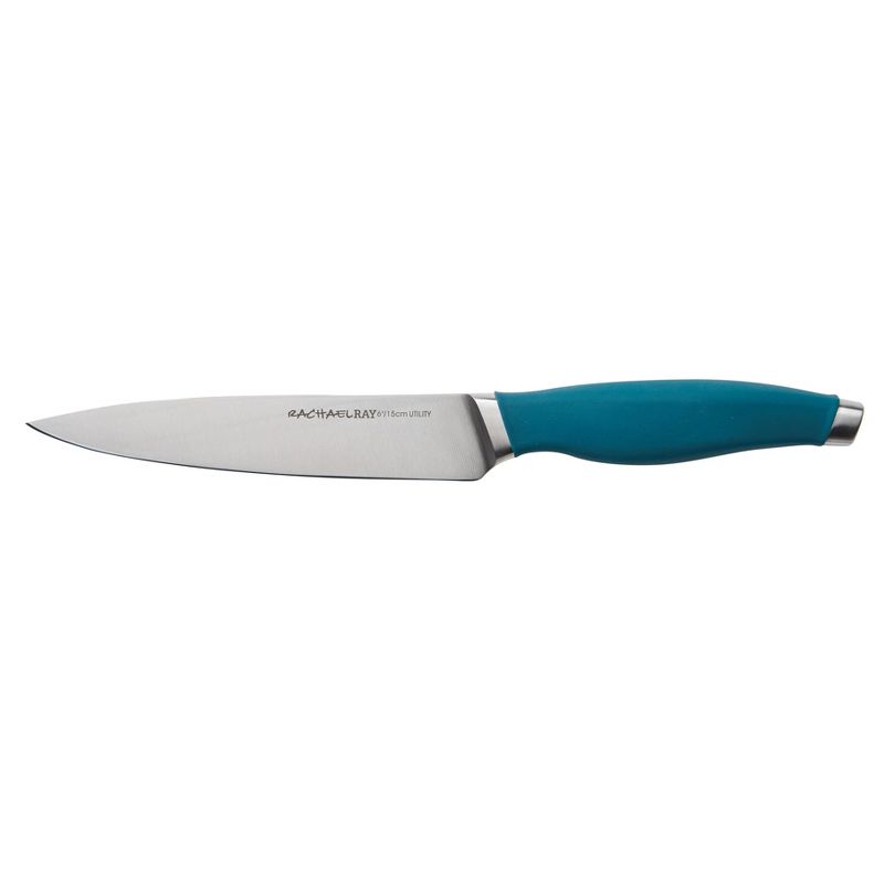 Rachael Ray 2pc Stainless Steel Utility Knife Set Teal, 4 of 6