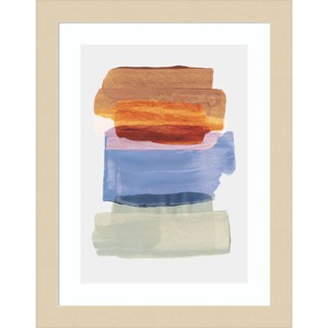 Amanti Art Abstract Brush Strokes 49 by Mareike Bohmer Wood Framed Wall Art Print - 1 of 4