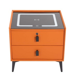 YIYIBYUS Bedside Table with Drawers, Bluetooth Speaker Smart Nightstand, Bedside Table with Light USB& Wireless Charging - 1 of 4