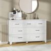 ACEPANO 51.97 in. W 7-Drawer Wide Low Dresser Storage Unit for Bedroom, Living Room & Hallway-White - 4 of 4