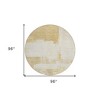 Beige Gold And Tan Abstract Washable Indoor Outdoor Area Rug - 3 of 4