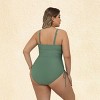 Women's Alluring One-Piece Swimsuit with Criss-Cross Back Detail - Cupshe - 3 of 4