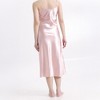 LECHERY Women's Lustrous Silky Shiny Satin Slip Dress - 4 of 4
