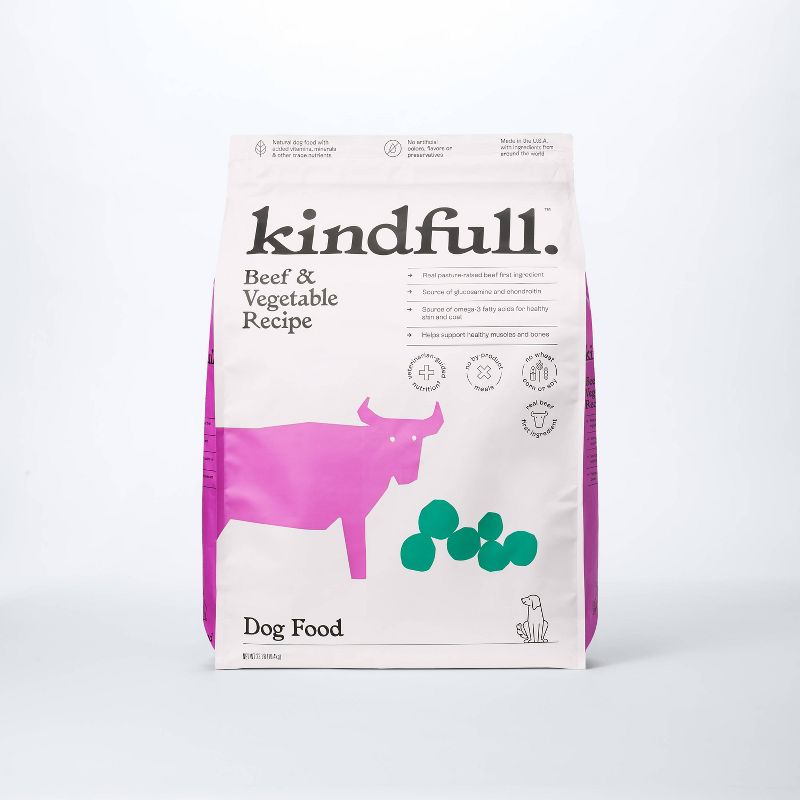 Beef and Vegetable Recipe Dry Dog Food - Kindfull™, 1 of 8