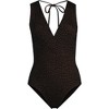 Lands' End Women's Surplice Tie Back One Piece - 3 of 3