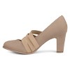 Journee Collection Women's Loren Comfort Insole Medium and Wide Width Round Toe Mid Block Heel Pumps - 2 of 4