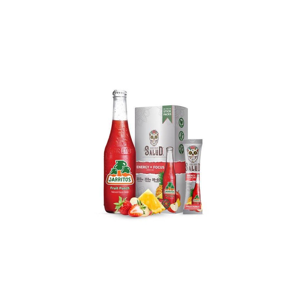 Salud Energy + Focus Jarritos Fruit Punch Electrolyte Drink Mix - 6pk/0.21oz Packet Sticks