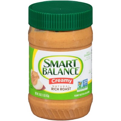 Smart Balance All Natural Rich Roast Creamy Peanut Butter - 16oz