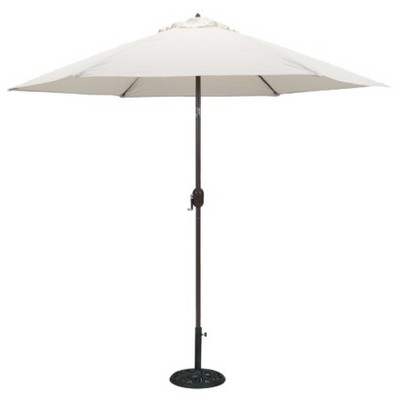 patio umbrella with white pole