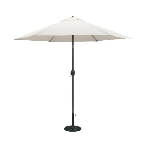 9 Round Crank Patio Umbrella Canvas Target