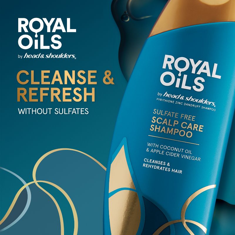 Head &#38; Shoulders Royal Oils Anti Dandruff Scalp Care Shampoo Sulfate Free - 12.8 fl oz, 4 of 10