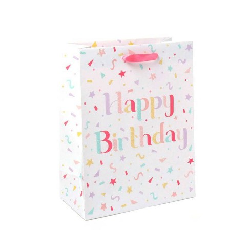 Beverage Gift Bag With Four Sheets Of Tissue Paper Bundle Sliver Glitter  Silver - Papyrus : Target