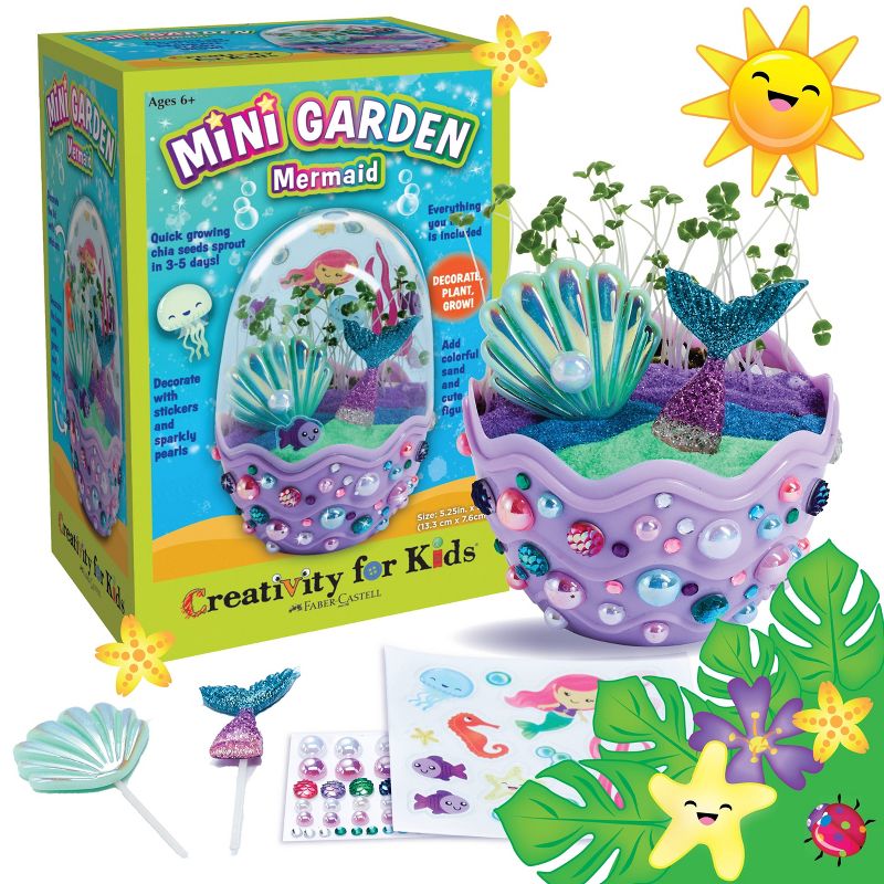 Creativity For Kids Mini Garden Mermaid Craft Kit, 1 of 10