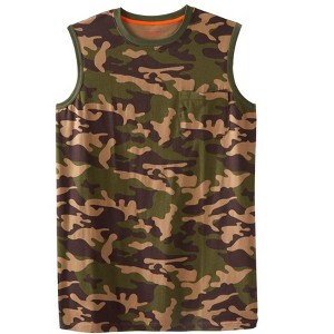 Boulder Creek by KingSize Men's Big & Tall Heavyweight Pocket Muscle Tee - 1 of 4