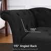 WhizMax 60.6'' Upholstered Chaise Lounge with Armrest, Velvet Button-Tufted Chaise Lounge Chair for Bedroom, Living Room, Dark Gray - 4 of 4