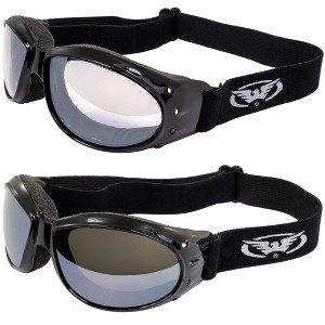 2 Pairs of Global Vision Eyewear Eliminator Safety Motorcycle Goggles - 1 of 4