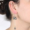 West Coast Jewelry Women's Polished Bauble Hanging Dangle Stainless Steel Earrings - 2 of 3