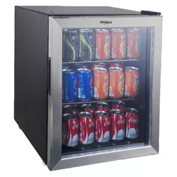 Whirlpool 2.7 cu ft Mini Refrigerator Beverage Center - Stainless Steel - WHB27S
