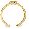 Black Bow Jewelry Peace Sign Toe Ring in 14 Karat Yellow Gold - 5mm - 2 of 4