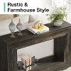 HDZNVF 47in Farmhouse Console Table, Entryway Console Table with Storage, Industrial Hallway Accent Table in Black - 3 of 4