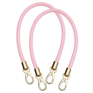 Unique Bargains PU Leather Braided Fashion Women's Handbag Purse Strap 2 Pcs - 1 of 4