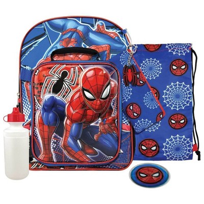 spiderman backpack set