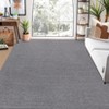 Area Rugs Living Room Machine Washable Modern Solid Accent Rug Low Pile Non-Slip Carpet for Dining Room Office - 2 of 4