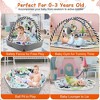 Babyluv "4-in-1 Baby Gym Play Mat, Ball Pit, Lounger & Activity Center with Pillow, 18 Balls & 9 Toys" Grey - 2 of 4