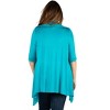 Plus Elbow Length Sleeve Open Front Cardigan - 24seven Comfort Apparel™ - 3 of 3