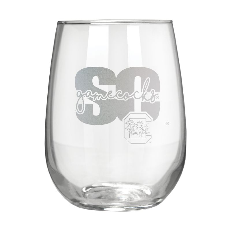 NCAA South Carolina Gamecocks The Vino Stemless 17oz Wine Glass - Clear, 1 of 2