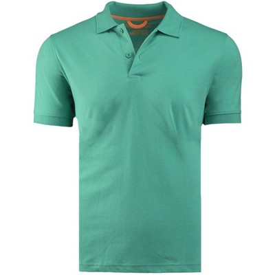 Marquis Men's Emerald Green Slim Fit Jersey Polo Shirt, Size - Xx Large ...
