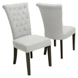 Venetian Dining Chairs - Light Gray (Set of 2) - Christopher Knight Home