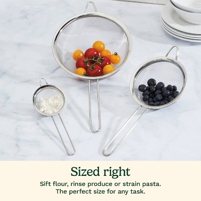 Cuisinart 3-Piece Stainless Steel Mesh Strainer Set