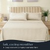 LuxClub 4-7 PC Microfiber Striped Performance Sheet Set, Soft Cooling Eco-Friendly Bed Sheets with 18in Deep Pockets - 3 of 4