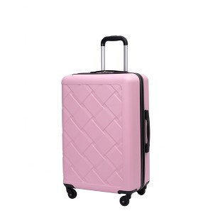 Vynxaria 8-Piece Green Hardshell Luggage Set: 20/24/28 Suitcases + Handbag + 4 Storage Bags with Spinner Wheels - 1 of 4