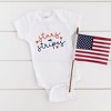 The Juniper Shop Patriotic Stars And Stripes Cursive Baby Bodysuit - 2 of 2