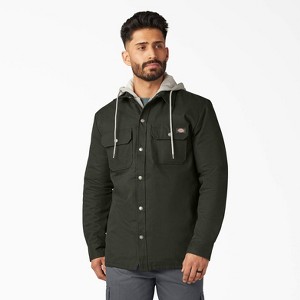 Dickies Relaxed Fit Icon Hooded Duck Quilted Shirt Jacket - 1 of 2